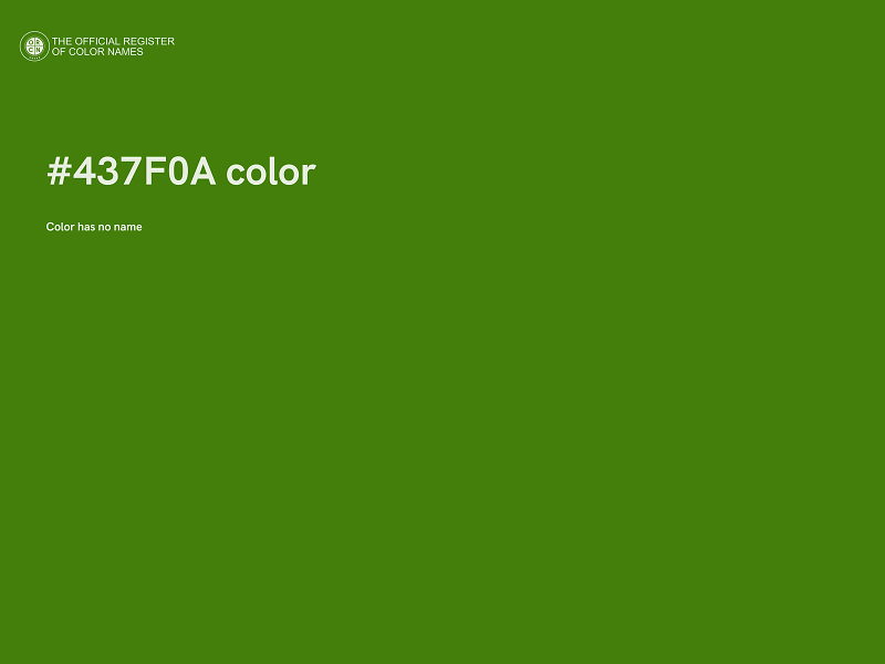 #437F0A color image