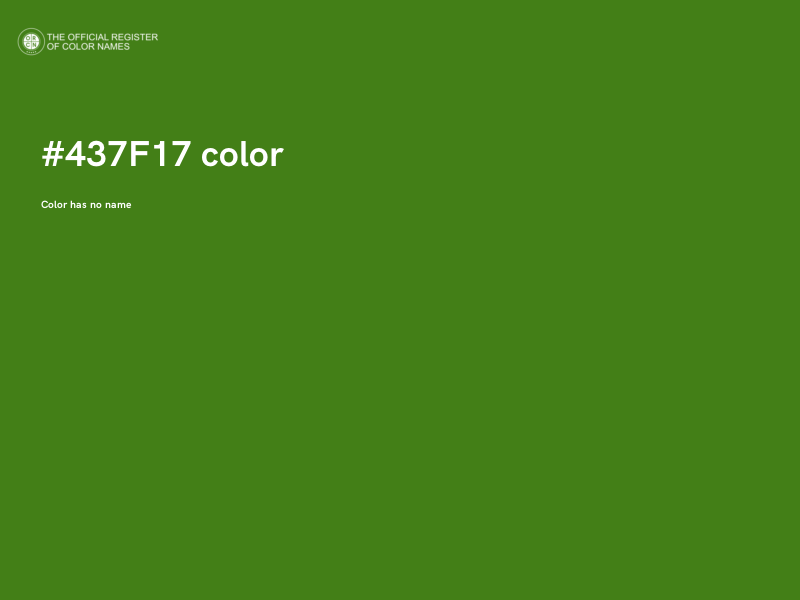 #437F17 color image