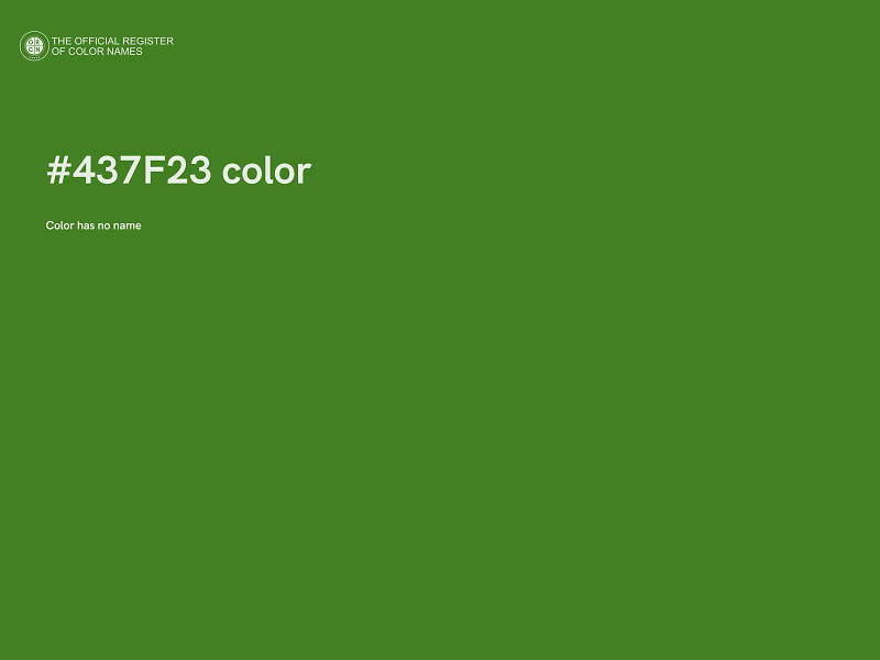 #437F23 color image