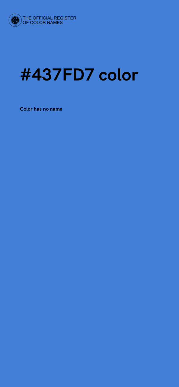 #437FD7 color image