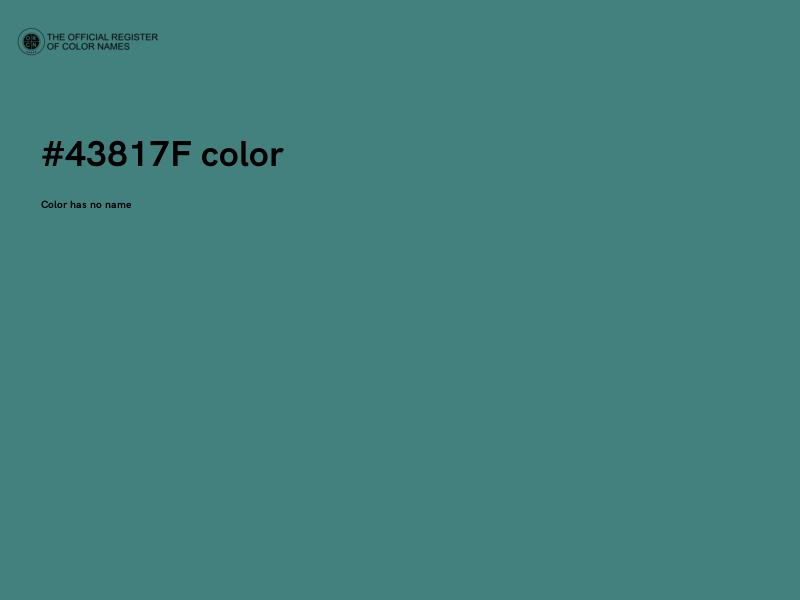#43817F color image