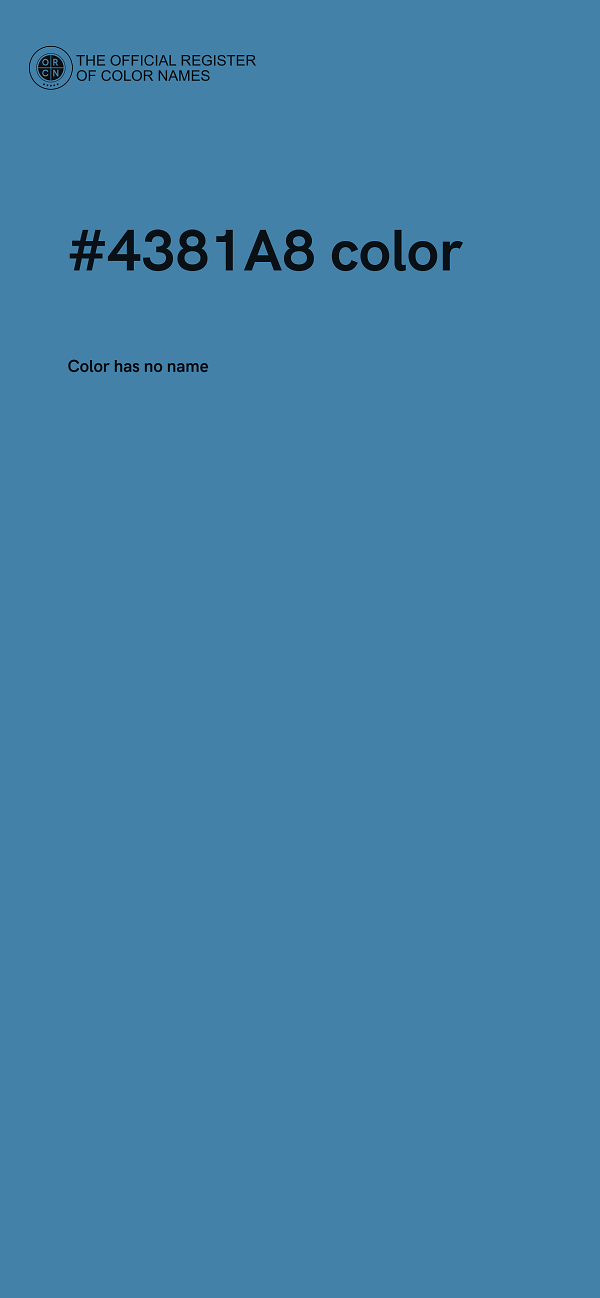 #4381A8 color image