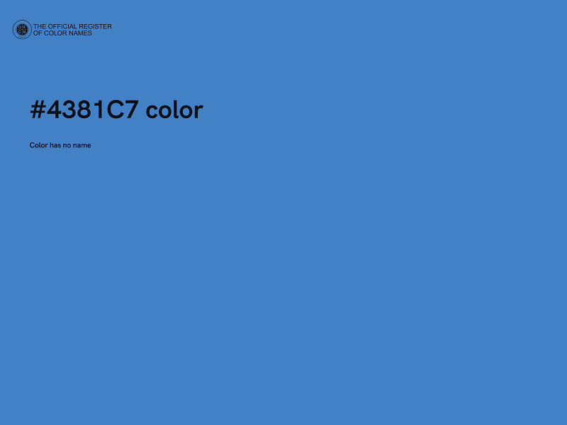 #4381C7 color image