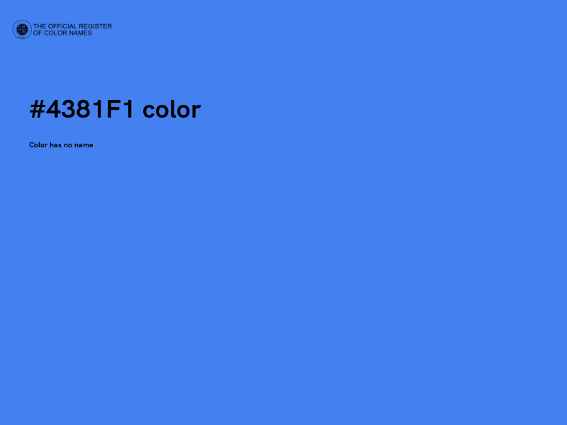 #4381F1 color image