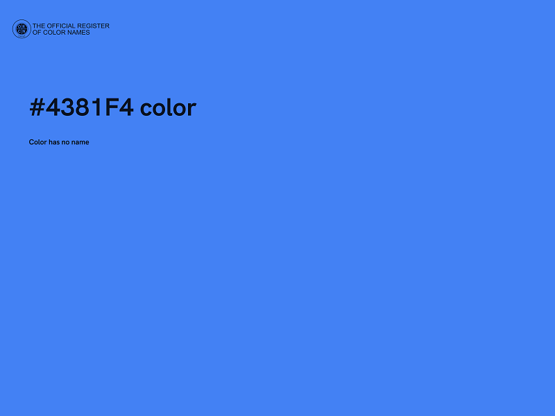 #4381F4 color image