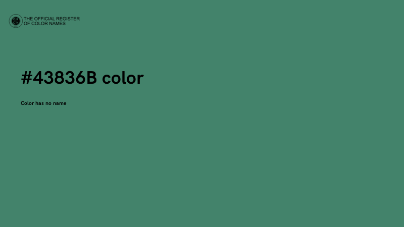 #43836B color image