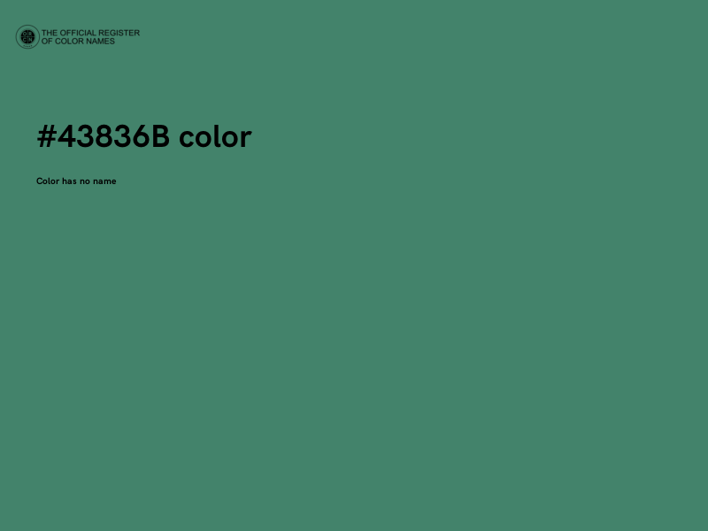 #43836B color image