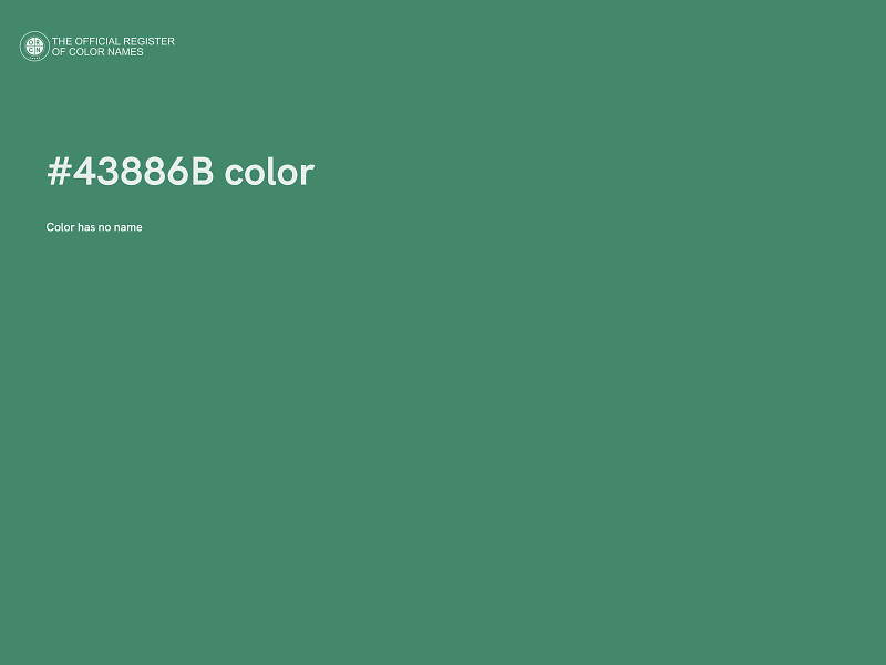 #43886B color image
