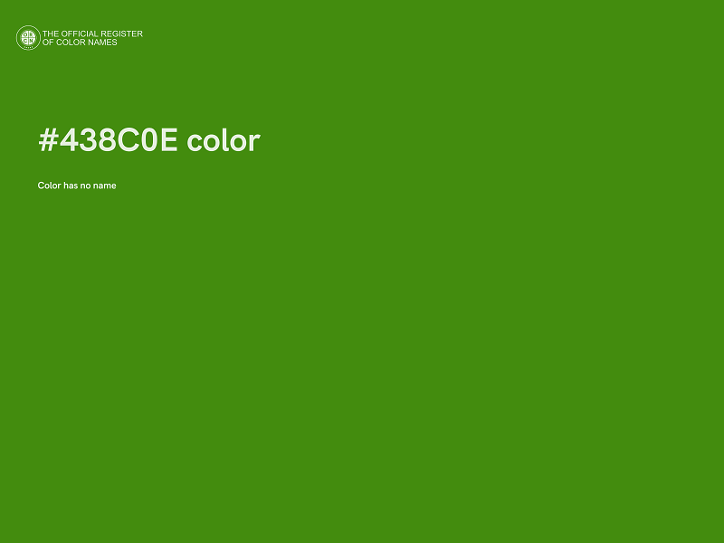 #438C0E color image