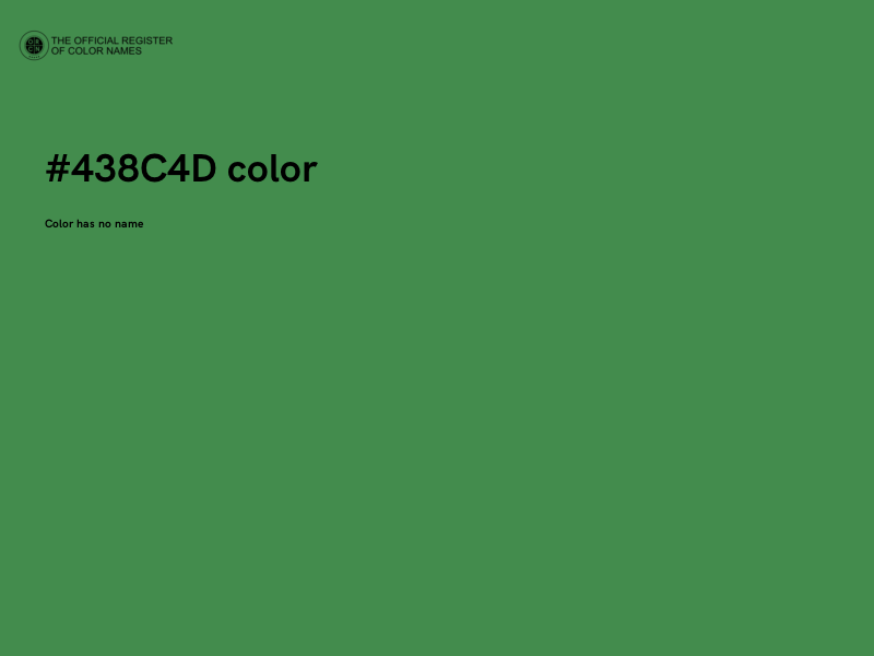 #438C4D color image