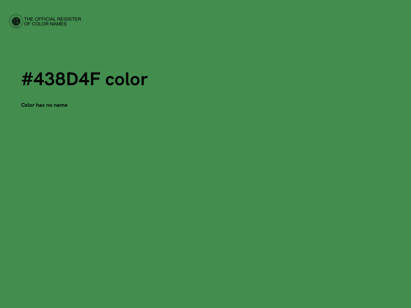 #438D4F color image