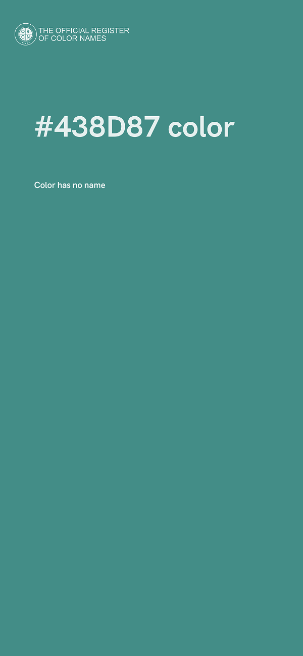 #438D87 color image