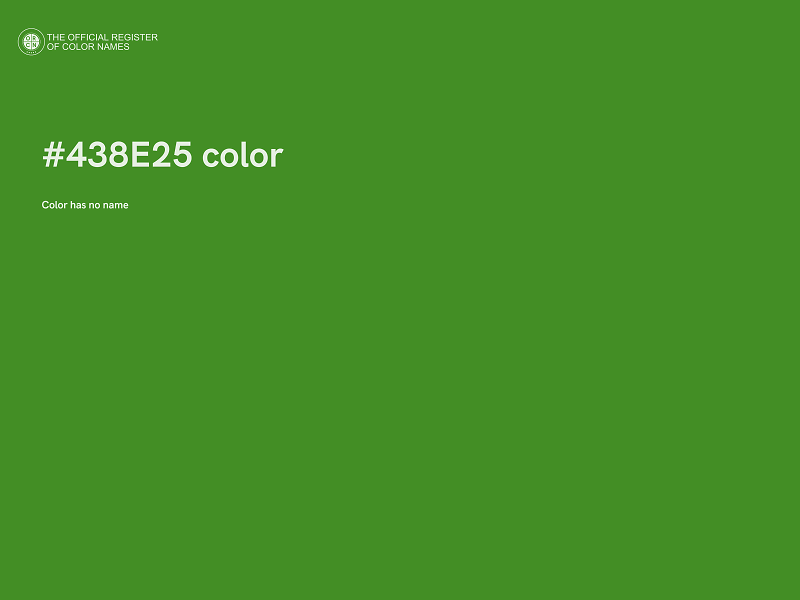 #438E25 color image