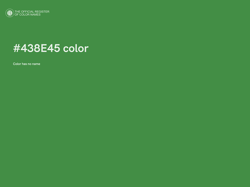 #438E45 color image