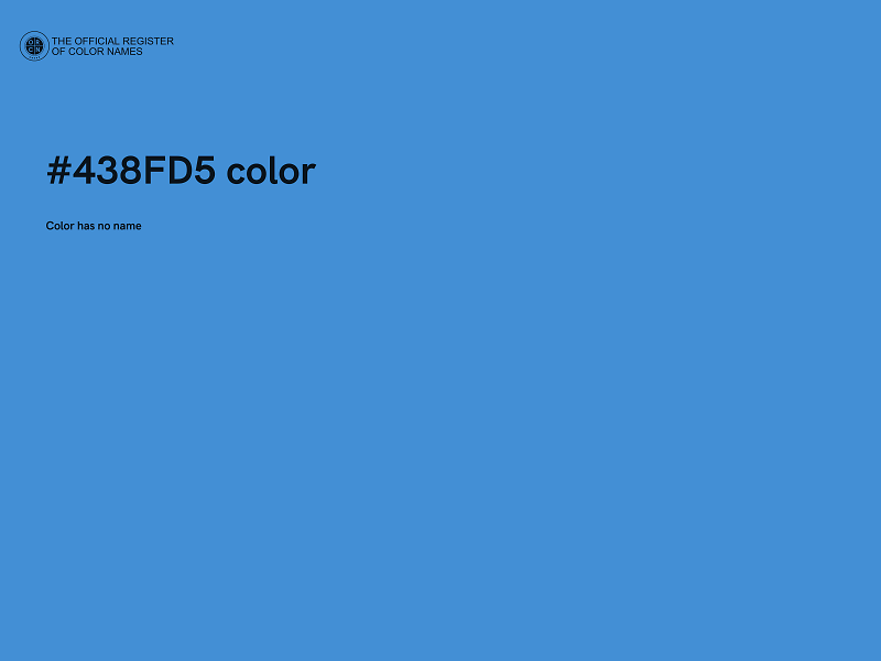 #438FD5 color image