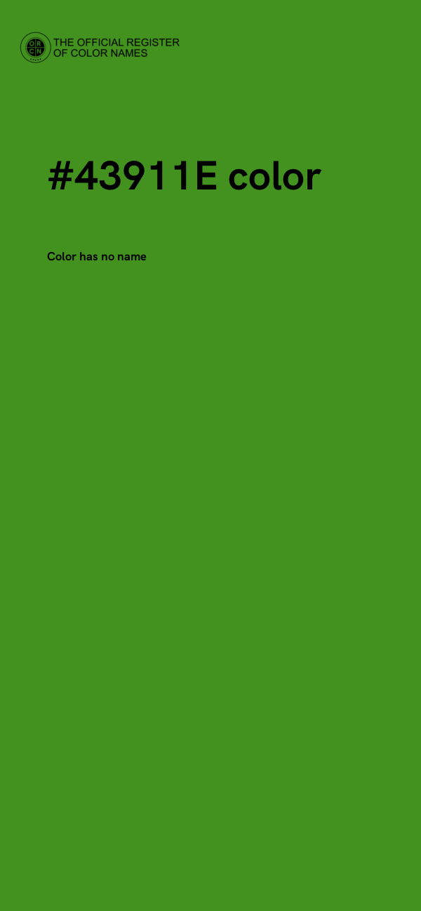 #43911E color image