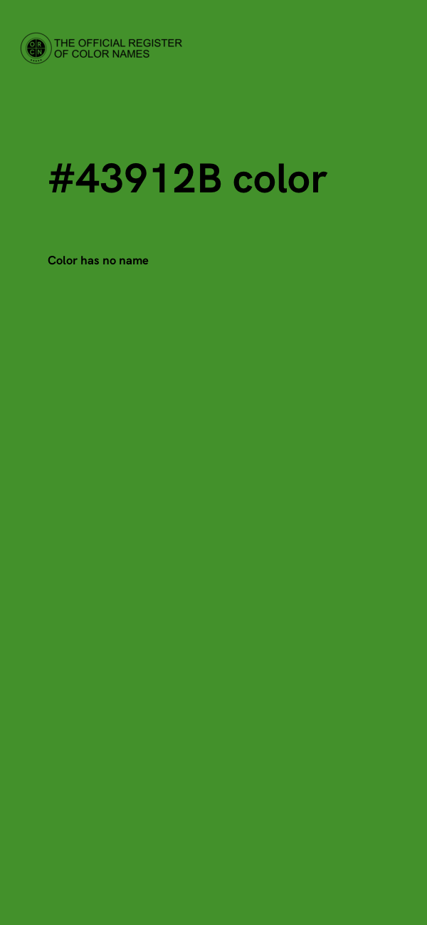 #43912B color image