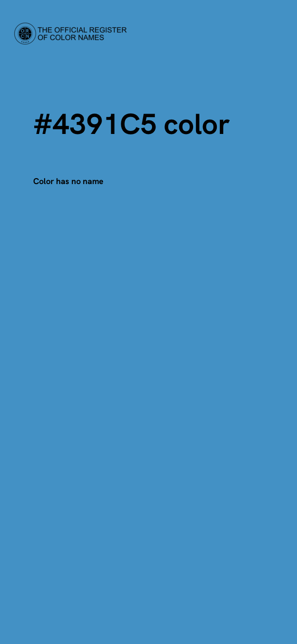 #4391C5 color image