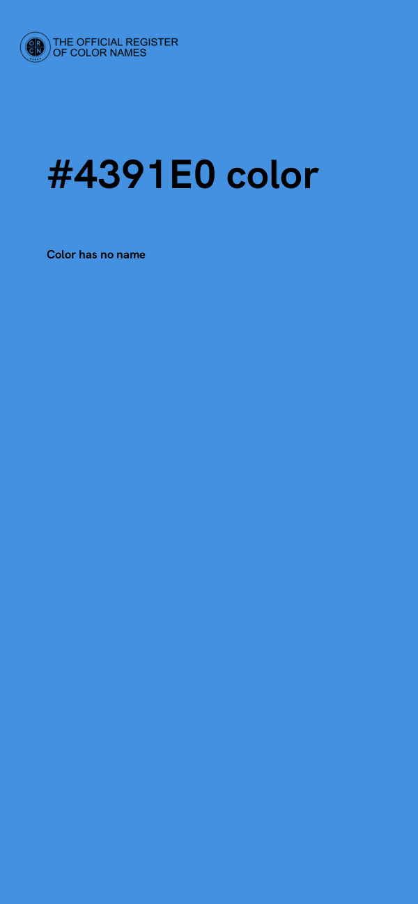 #4391E0 color image