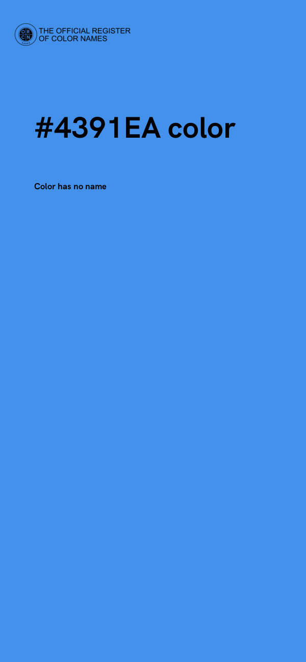 #4391EA color image