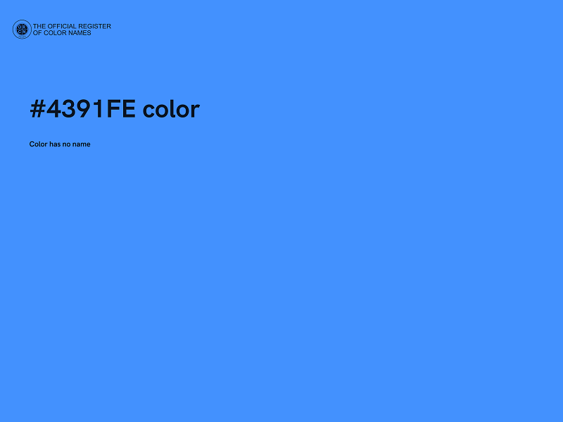 #4391FE color image