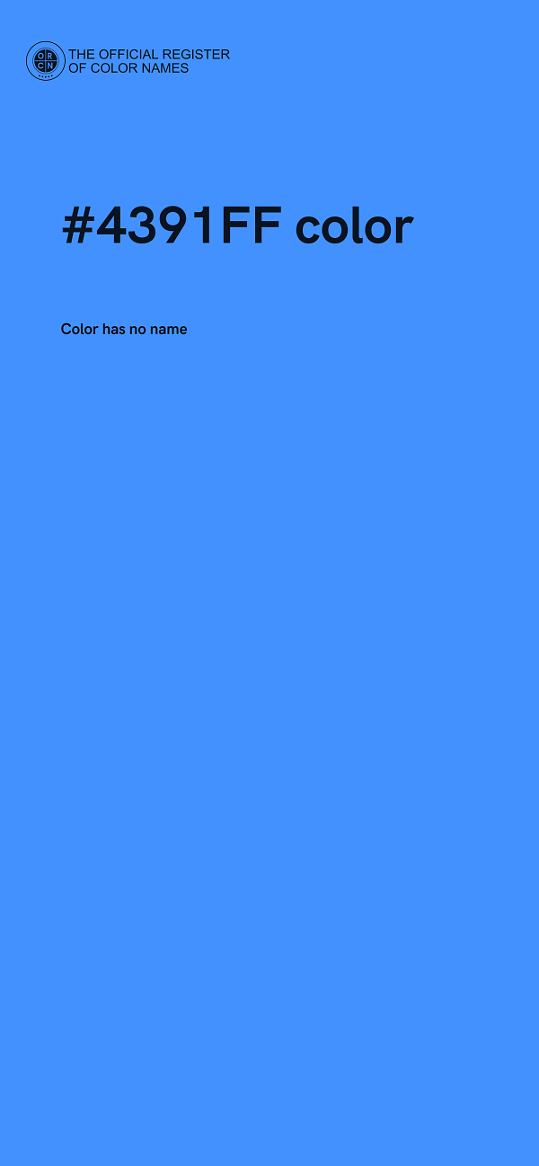 #4391FF color image