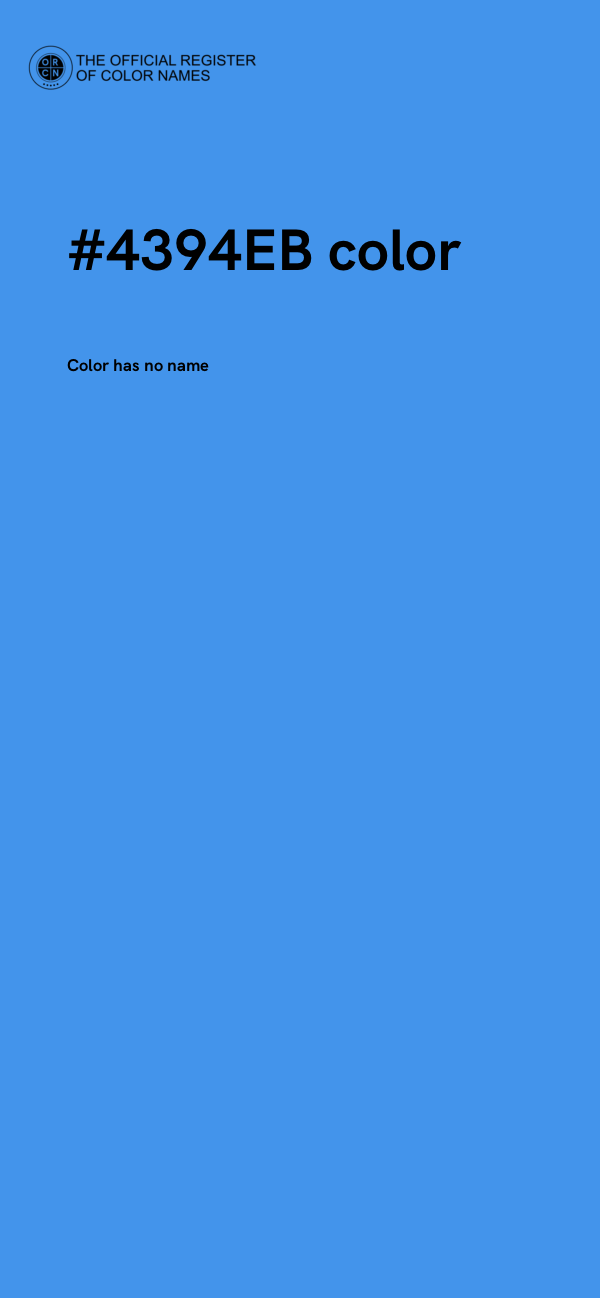 #4394EB color image