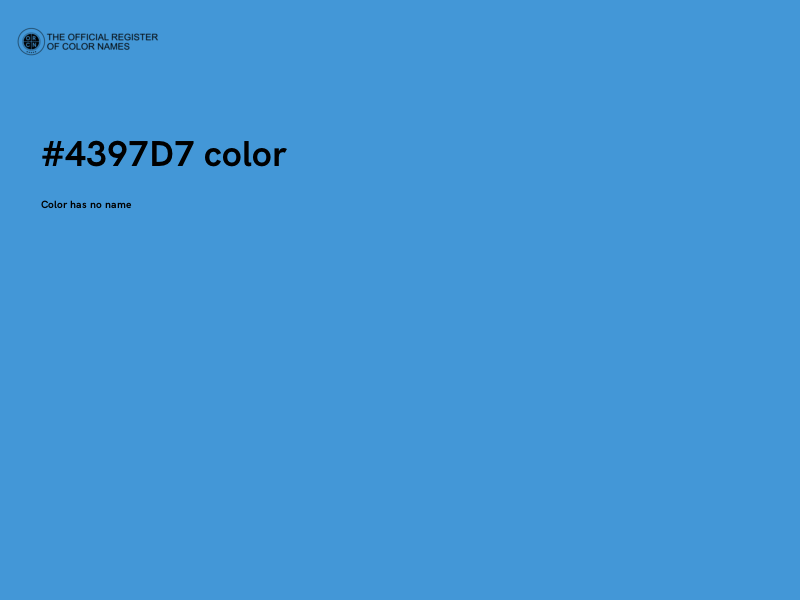 #4397D7 color image