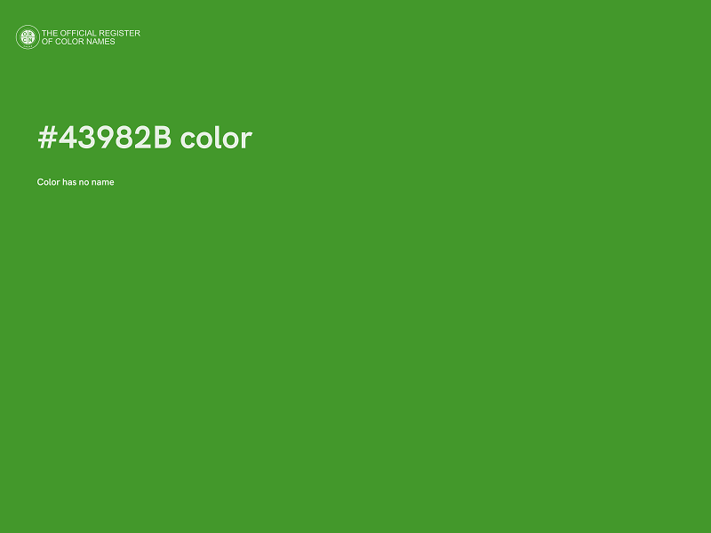 #43982B color image