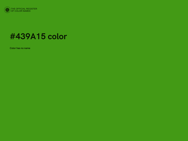 #439A15 color image