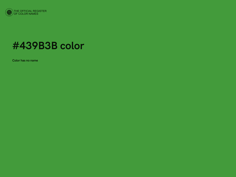 #439B3B color image