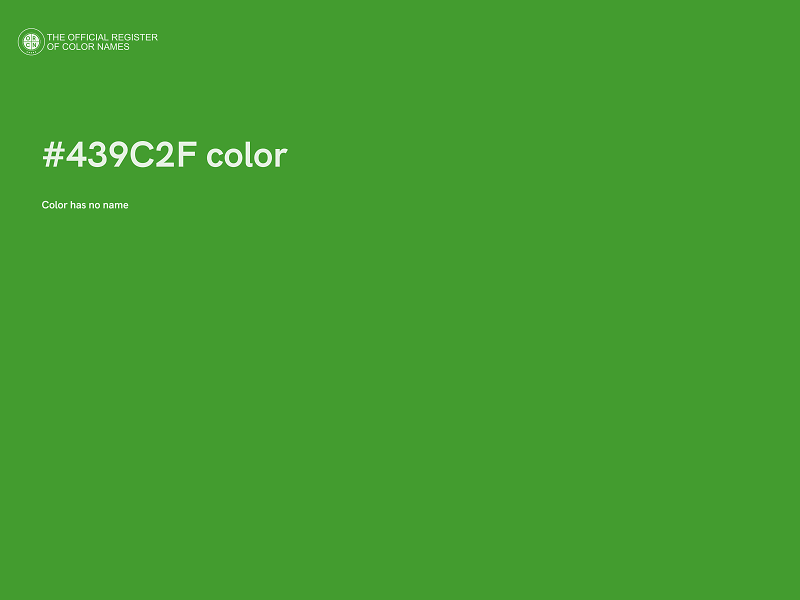 #439C2F color image