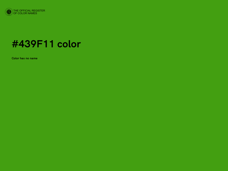 #439F11 color image