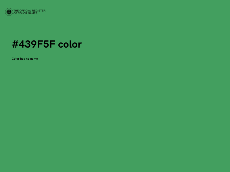 #439F5F color image