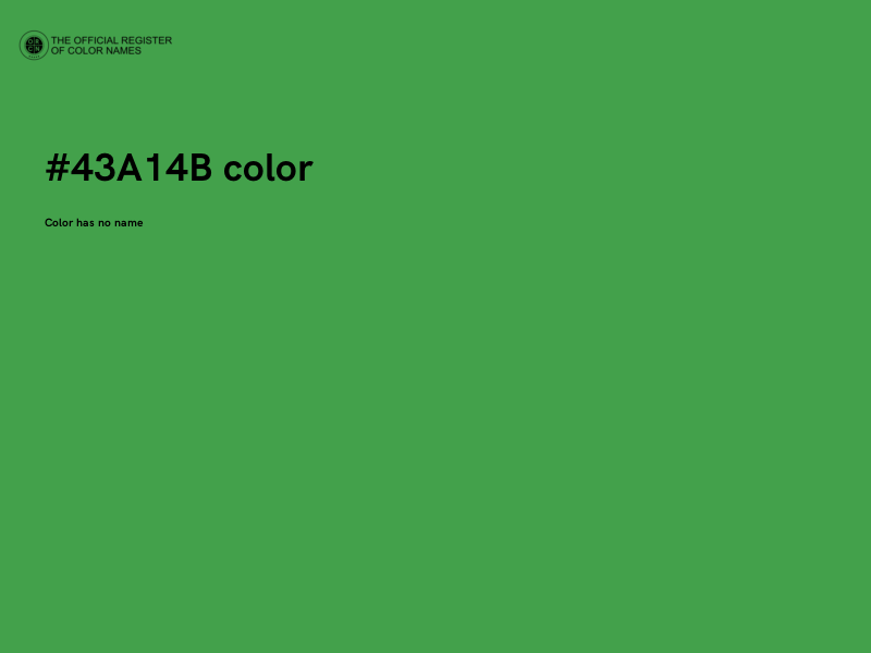 #43A14B color image