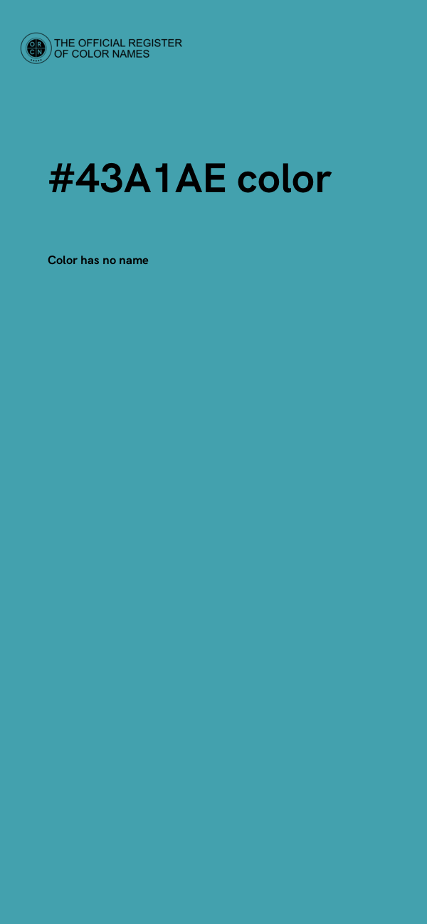 #43A1AE color image