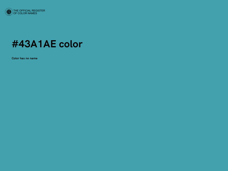 #43A1AE color image