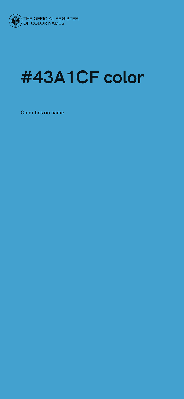 #43A1CF color image