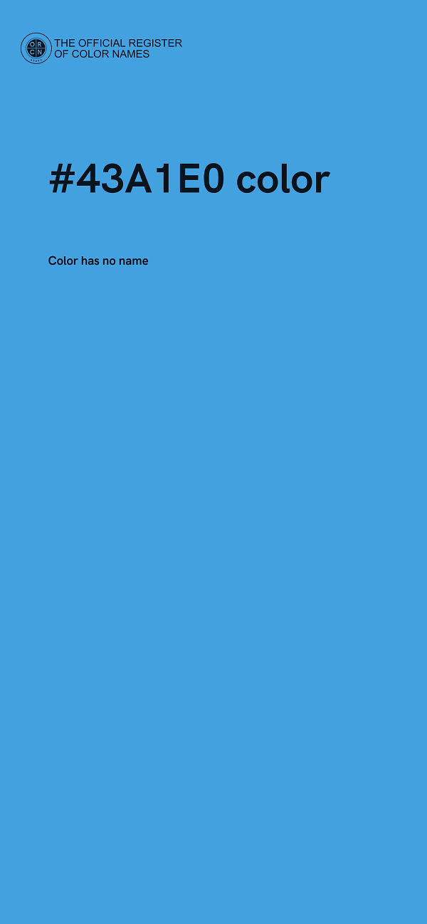 #43A1E0 color image