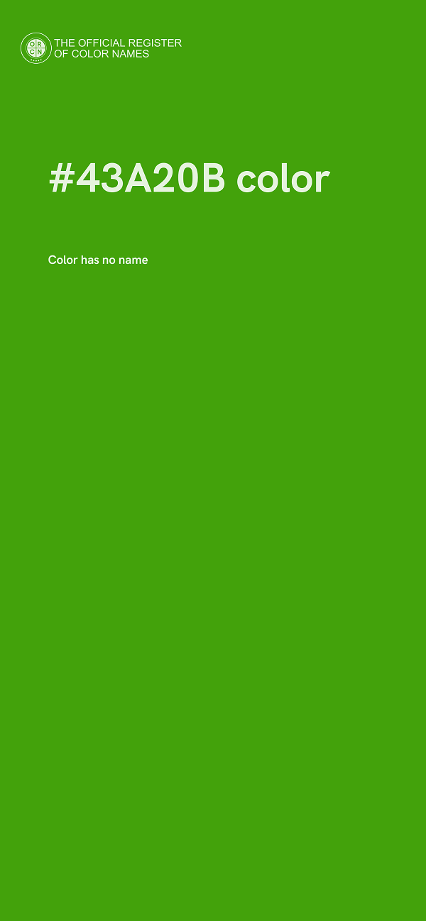 #43A20B color image