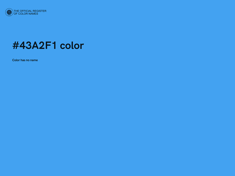 #43A2F1 color image