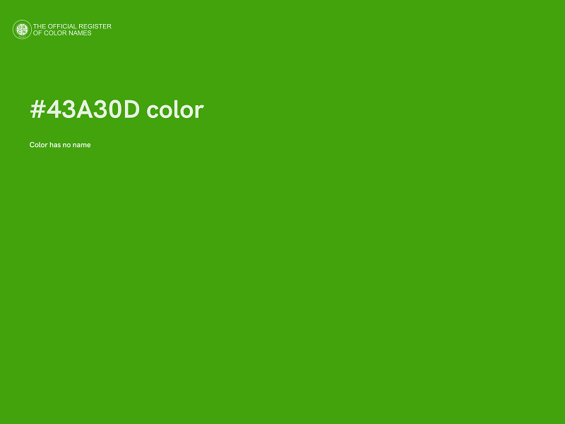 #43A30D color image