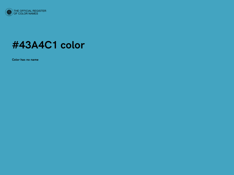 #43A4C1 color image