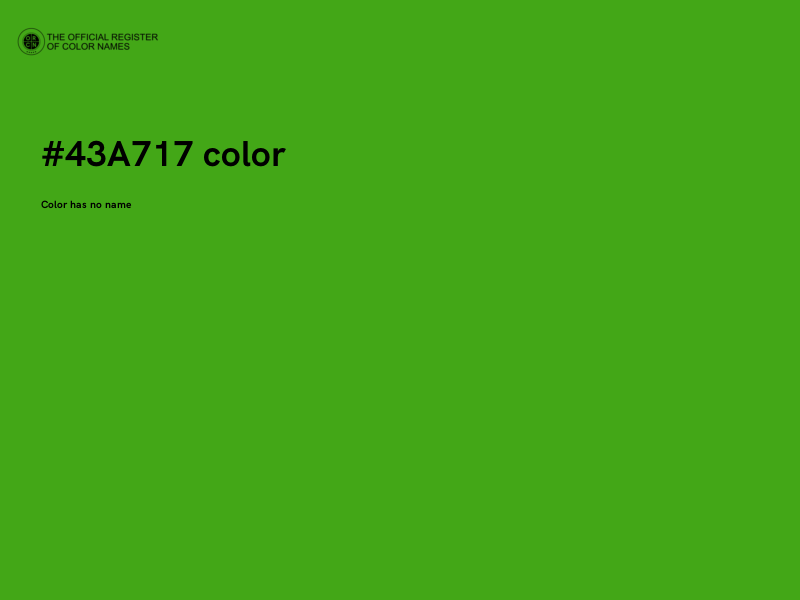 #43A717 color image