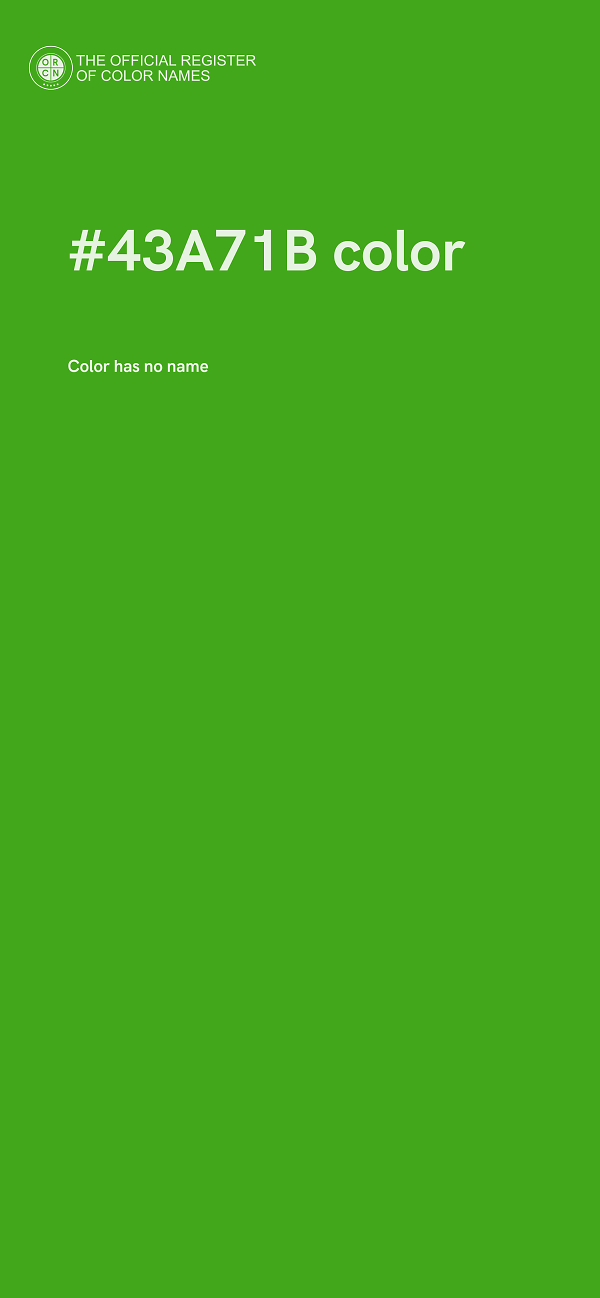 #43A71B color image