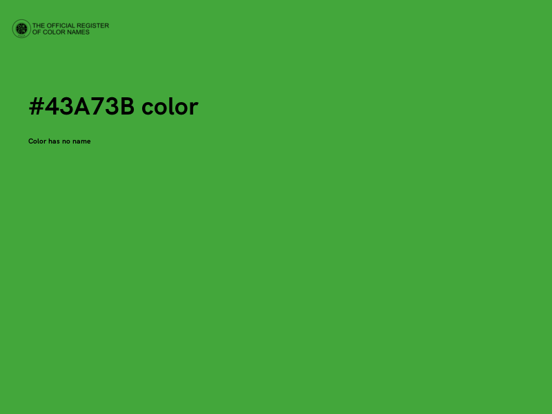 #43A73B color image