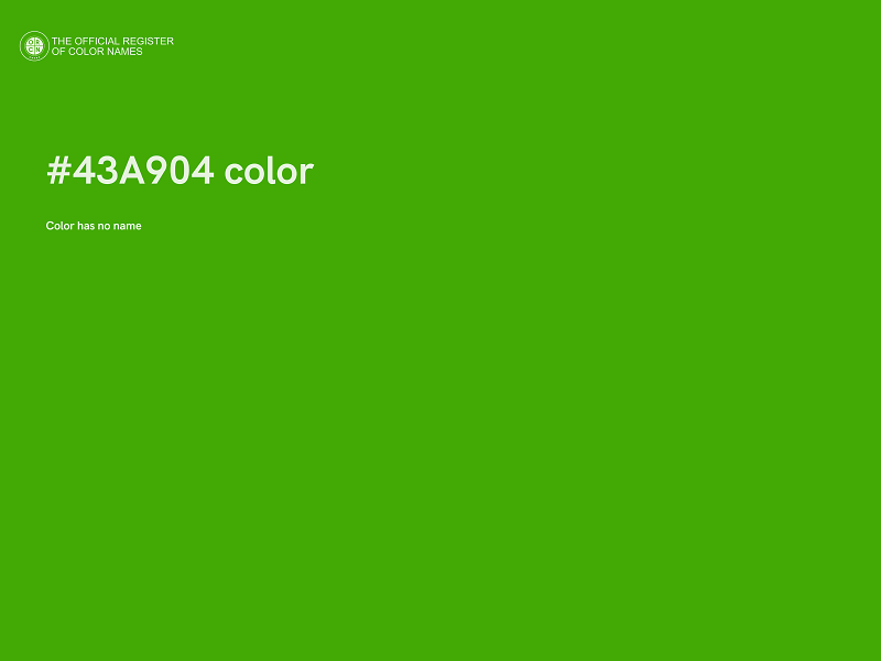 #43A904 color image