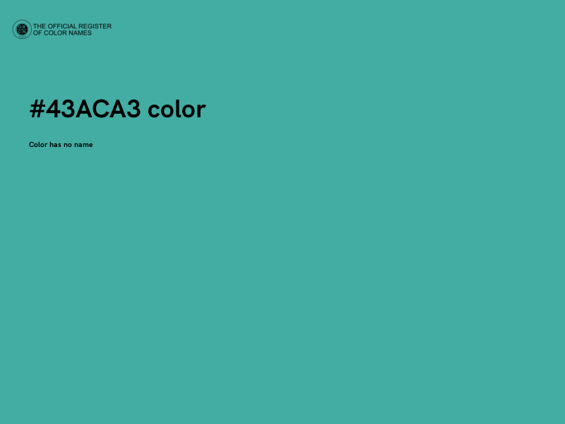 #43ACA3 color image