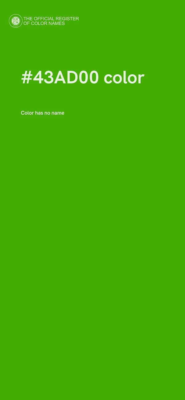 #43AD00 color image