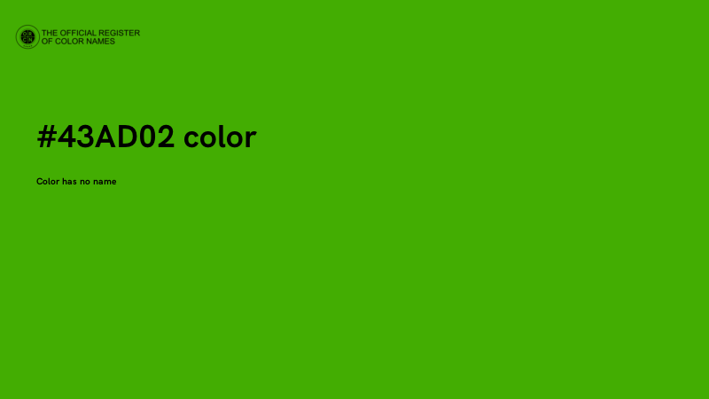 #43AD02 color image